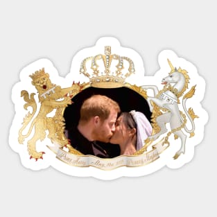 The Kiss, RoyalWedding Prince Harry and Meghan Sticker